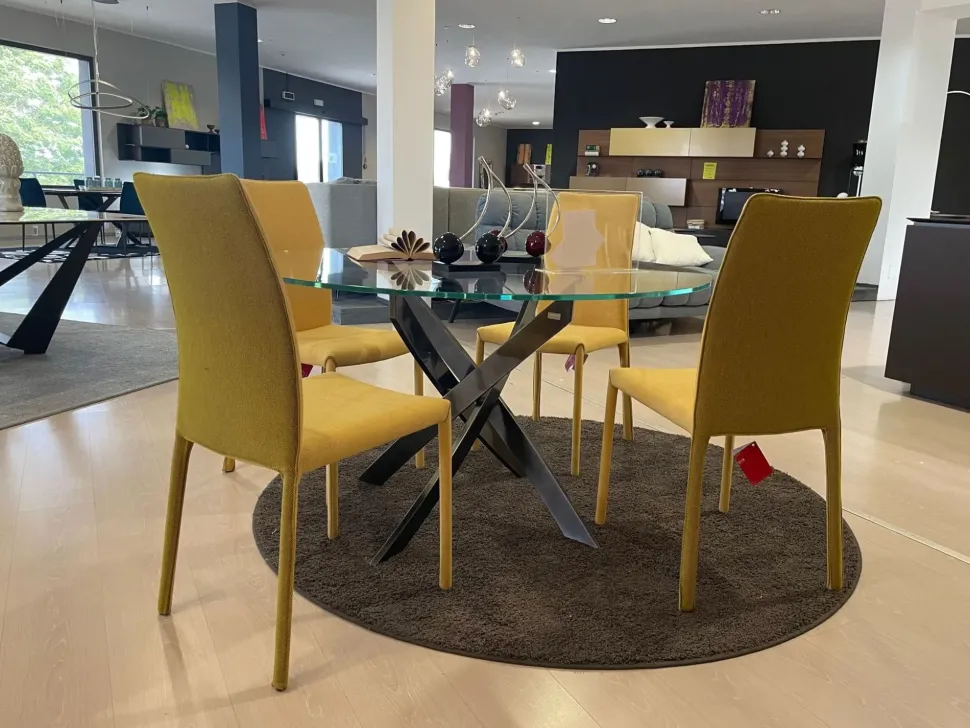 Sedia in tessuto con schienale alto Nuvola in offerta