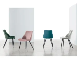 Sedia in tessuto modello Brasilia * di Target point