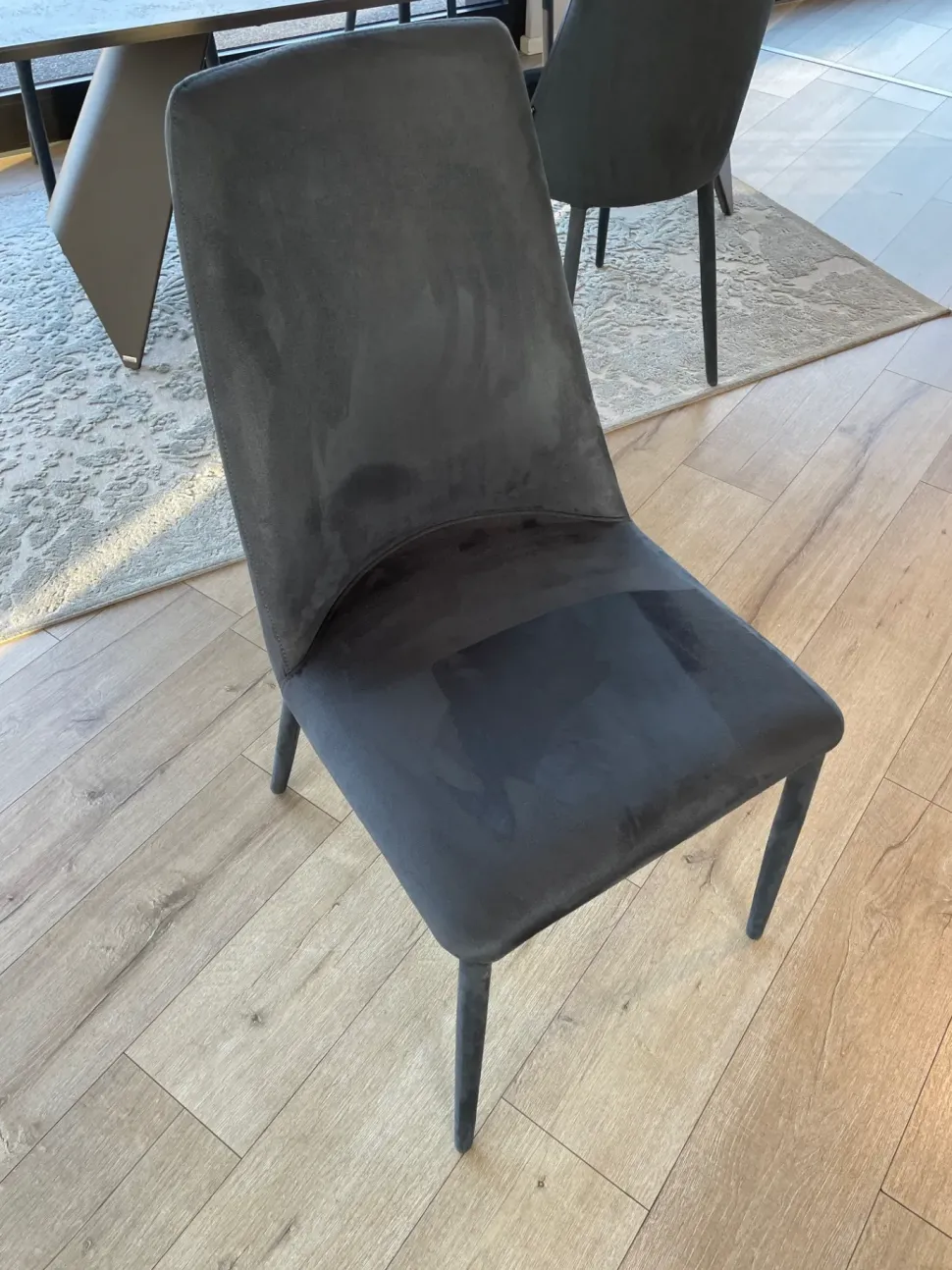 Sedia in tessuto senza braccioli Sedie scavolini mod dafne nabuk in offerta