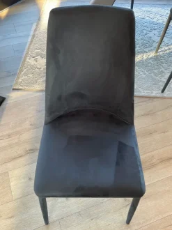 Sedia in tessuto senza braccioli Sedie scavolini mod dafne nabuk in offerta