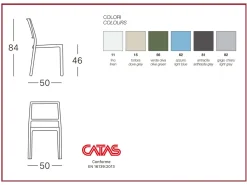 Sedia Kate Scab in OFFERTA OUTLET -25%