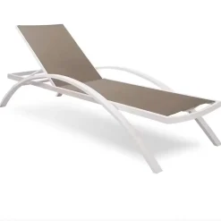 Sedia Lettino prendisole olivia bianco per l'esterno a marchio Md work a prezzi convenienti