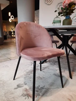 Sedia Lulù da soggiorno realizzata in metallo scontata del 44%