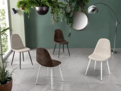 Sedia Martina da cucina realizzata in tessuto scontata del 31%