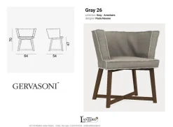 Sedia modello Sedie gray 26 da soggiorno di Gervasoni -25%