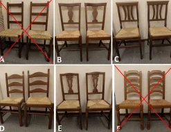 Sedia modello Sedie miste da cucina di Artigianale -57%