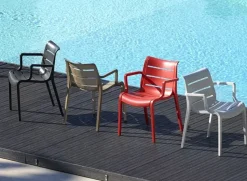 Sedia modello Sunset con braccioli di Scab a prezzo riservato