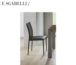 Sedia Nata Bontempi, schienale alto, prezzo Outlet.