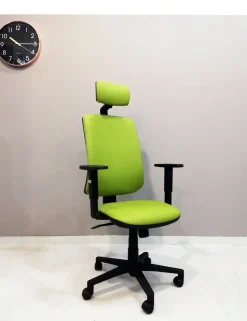 Sedia operativa Mask schienale alto + 2 sedie attesa in ecopelle Collezione esclusiva a prezzo Outlet