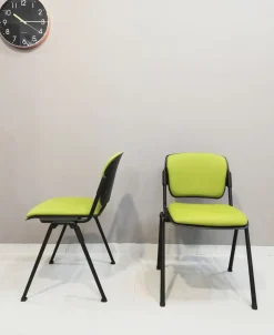 Sedia operativa Mask schienale alto + 2 sedie attesa in ecopelle Collezione esclusiva a prezzo Outlet