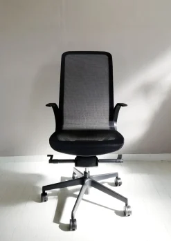 Sedia operativa modello Direzionale trama + 2 sedie slitta Las mobili in OFFERTA OUTLET