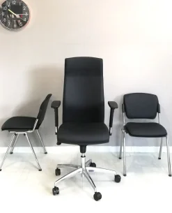 Sedia operativa modello Direzionale sky  + 2 sedie attesa in ecopelle ad un prezzo esclusivo