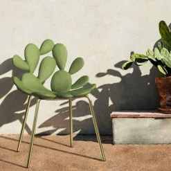 Sedia per l'esterno  sedia filicudi ottone e giallo – set 2 pezzi a marchio Qeeboo in offerta