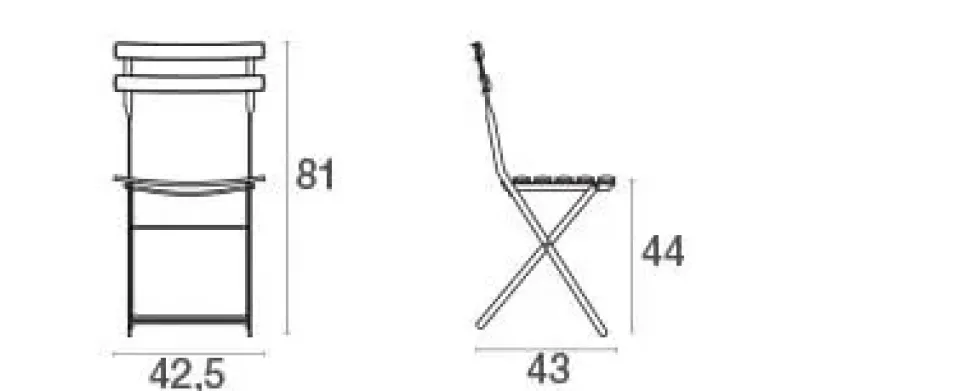 Sedia pieghevole Arc en ciel Emu a prezzo ribassato