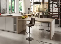 Sedia Seattle sg da cucina realizzata in ecopelle scontata del 45%