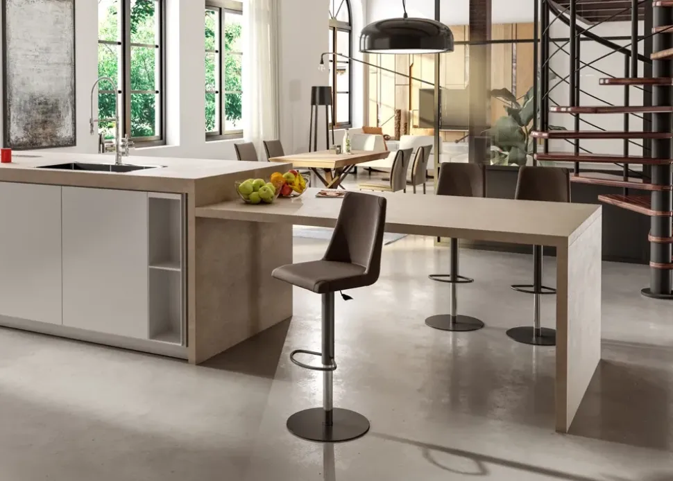 Sedia Seattle sg da cucina realizzata in ecopelle scontata del 45%