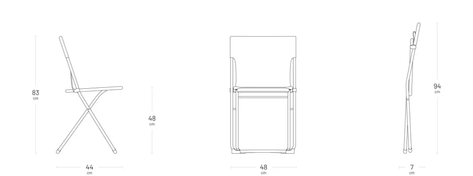 Sedia Sedia balcony batyline siegle- lafuma da giardino a marchio Collezione esclusiva in offerta