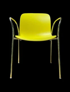 Sedia Sedia troy gialla struttura oro magis Magis a prezzo scontato