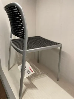 Sedia senza braccioli Audrey nera Kartell a prezzo scontato