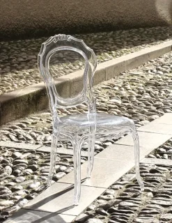 Sedia senza braccioli Belle epoque di Artigianale in Offerta Outlet