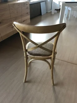 Sedia senza braccioli Country di Artigianale a prezzo Outlet