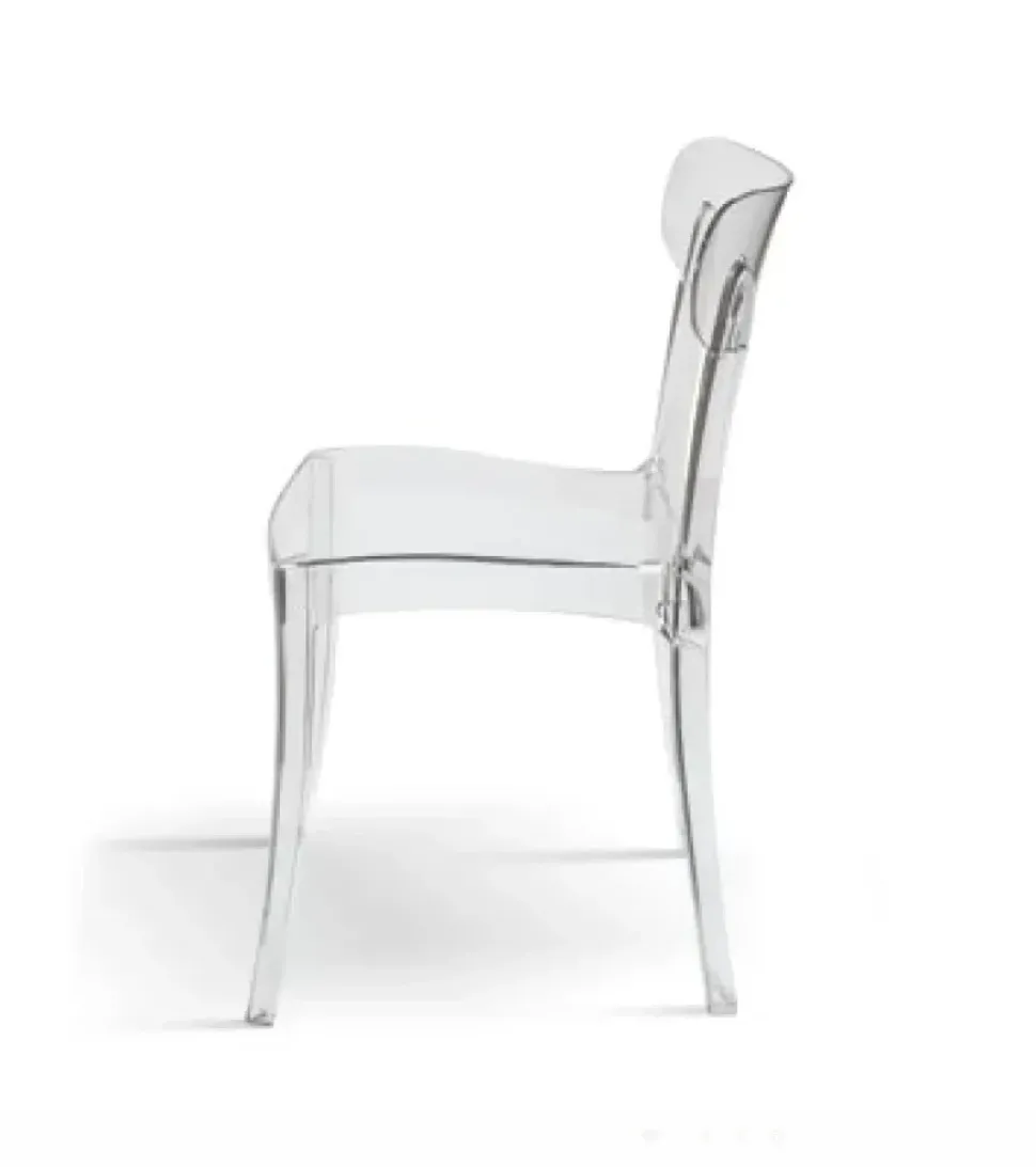 Sedia senza braccioli Sedia trasparente di Md work a prezzo Outlet