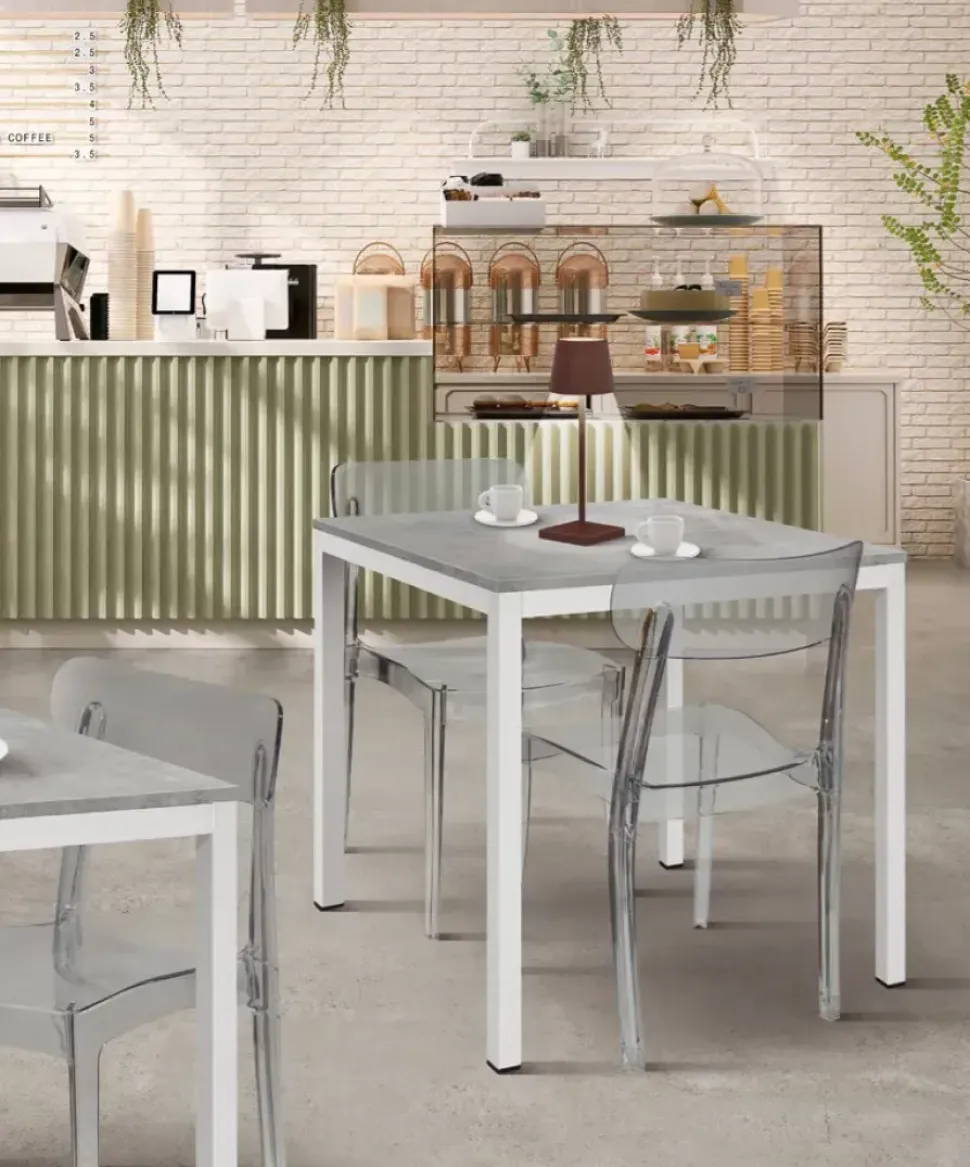 Sedia senza braccioli Sedia trasparente di Md work a prezzo Outlet