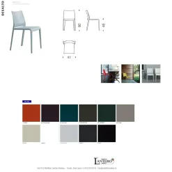 Sedia senza braccioli Sedieriga di Desalto a prezzo scontato