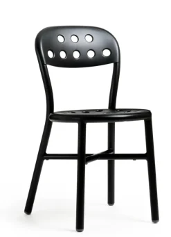 Sedia senza braccioli Sedia pipe nero lucido magios di Magis a prezzo scontato