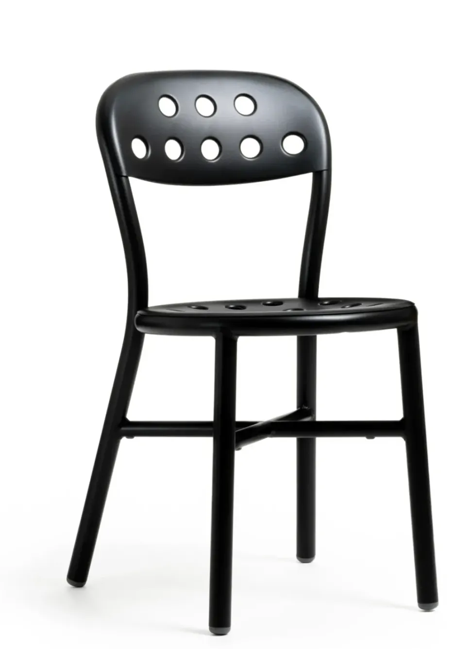 Sedia senza braccioli Sedia pipe nero lucido magios di Magis a prezzo scontato