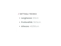 Sedia senza braccioli Sweet Zamagna in Offerta Outlet