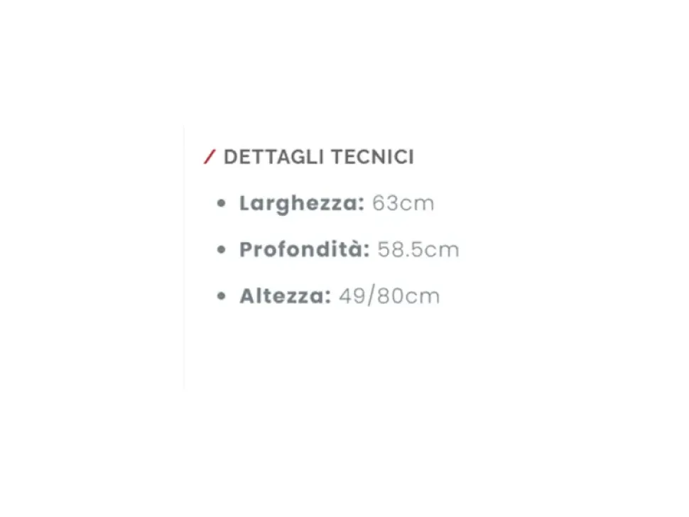 Sedia senza braccioli Sweet Zamagna in Offerta Outlet