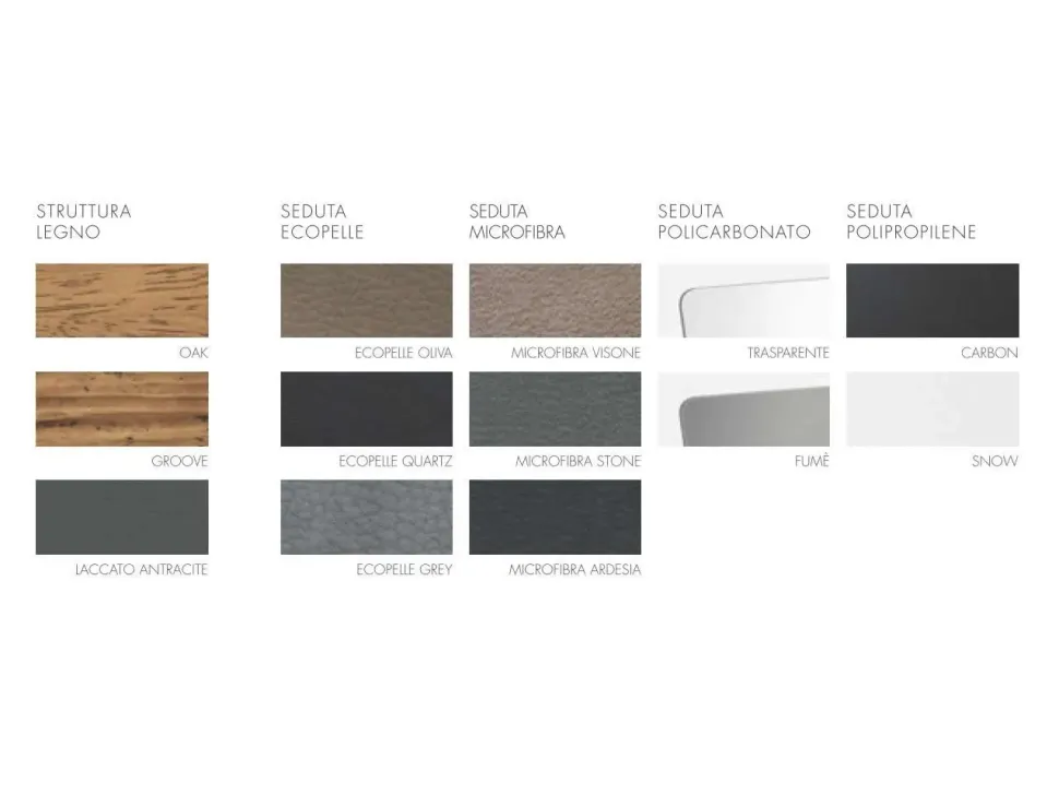 Sedia senza braccioli Talya Fgf mobili in Offerta Outlet