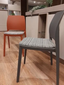 Sedia senza braccioli T!pa imbottita  Point house a prezzo ribassato