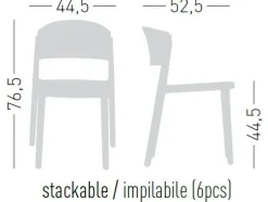 Sedia Set 4 sedie abuela  Gaber a prezzo scontato