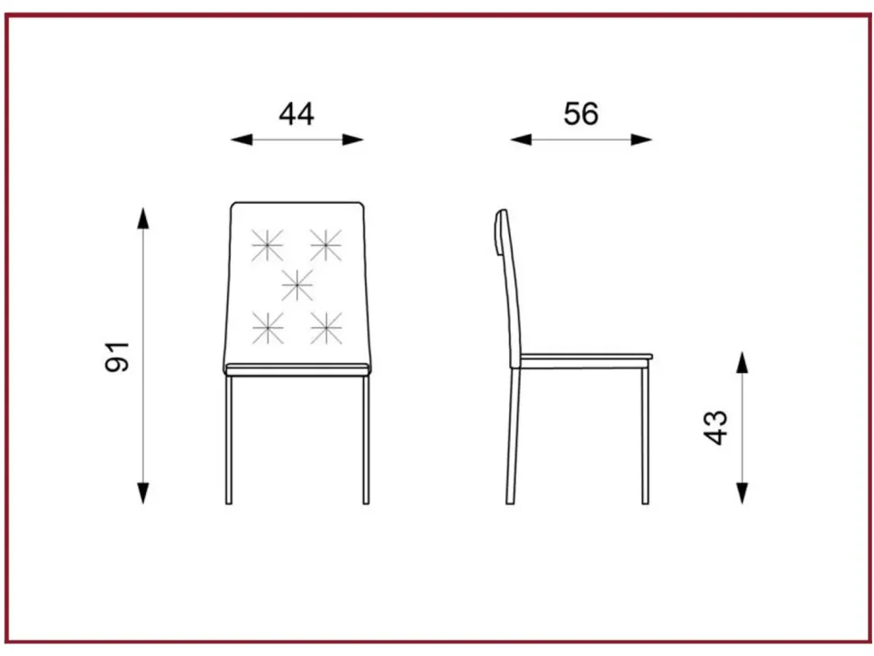 Sedia Wanda di Stones in OFFERTA OUTLET -50%