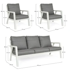 Set completo da giardino Salotto truman Bizzotto a prezzo Outlet