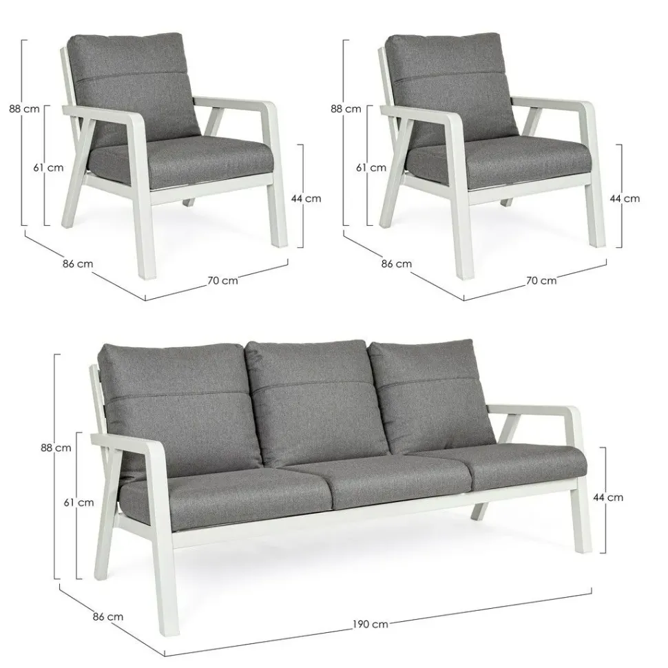 Set completo da giardino Salotto truman Bizzotto a prezzo Outlet