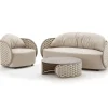 Set completo da giardino Set esterno luxury capri  Md work in Offerta Outlet