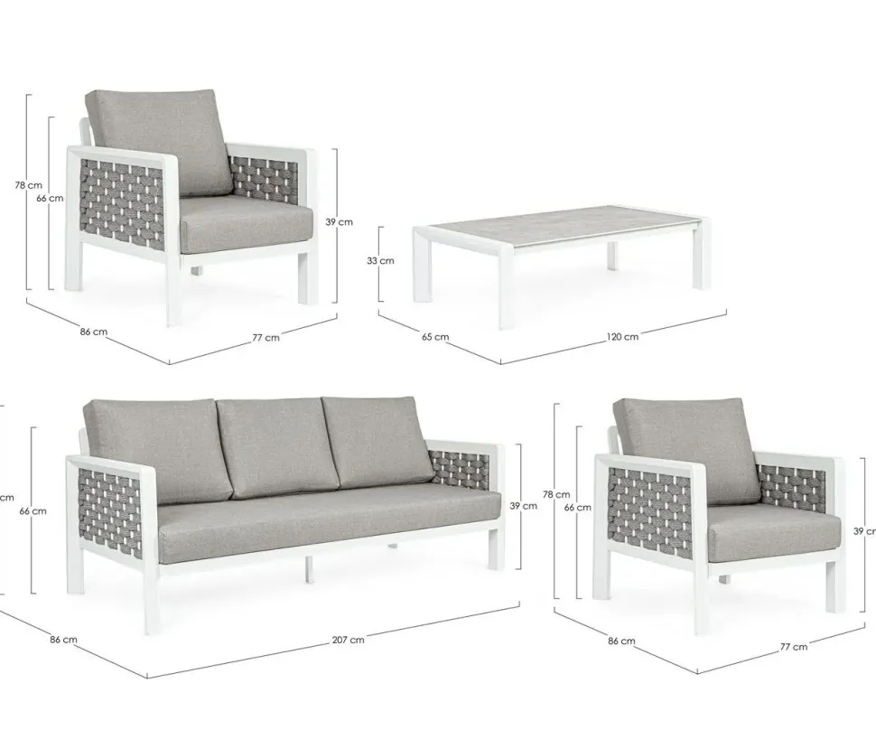 Set da giardino completo Otavio Bizzotto a prezzi convenienti