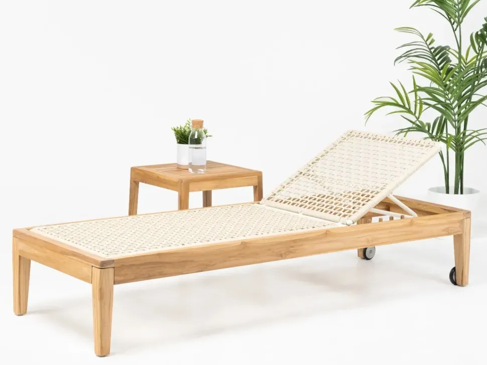 Set da giardino completo Lettino piscina Rosasplendiani con forte sconto