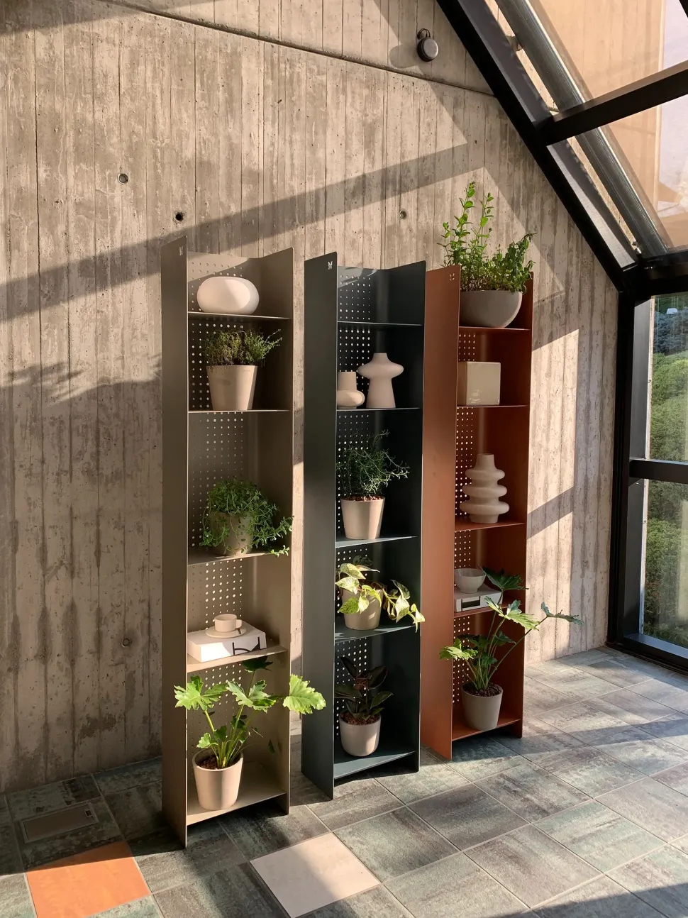 Set da giardino Pillar slim artigianale: completo e di stile!