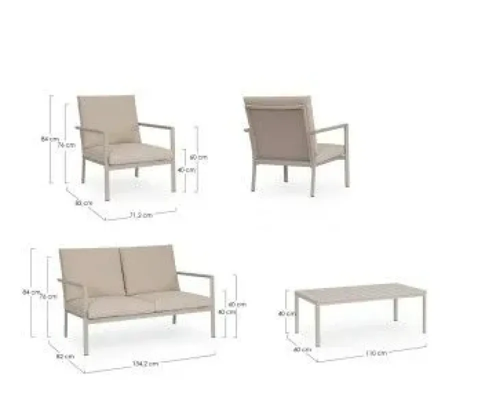 Set per l'esterno completo Konnor Bizzotto con forte sconto