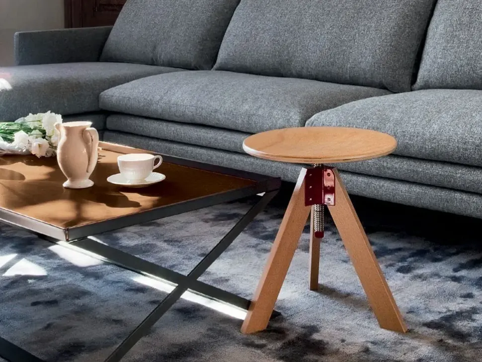 Sgabello a razze Giotto Zanotta a prezzi outlet