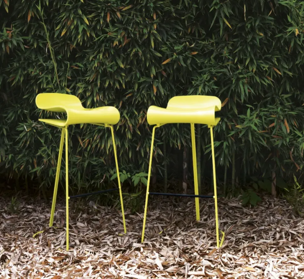 Sgabello a slitta Bcn Kristalia con forte sconto