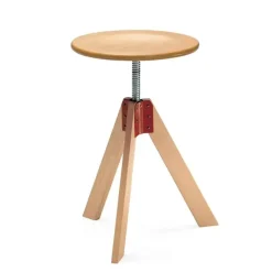 Sgabello con base centrale Giotto Zanotta a prezzi convenienti