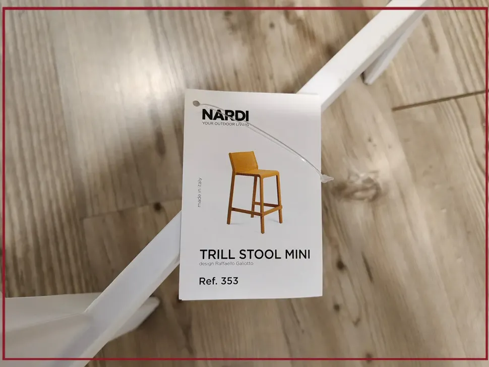 Sgabello trill stool mini Nardi con 4 gambe scontati