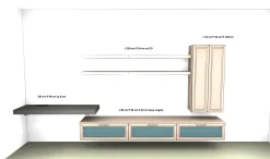 Soggiorno completo Arcadia as 101 di Febal in stile classico a prezzi convenienti