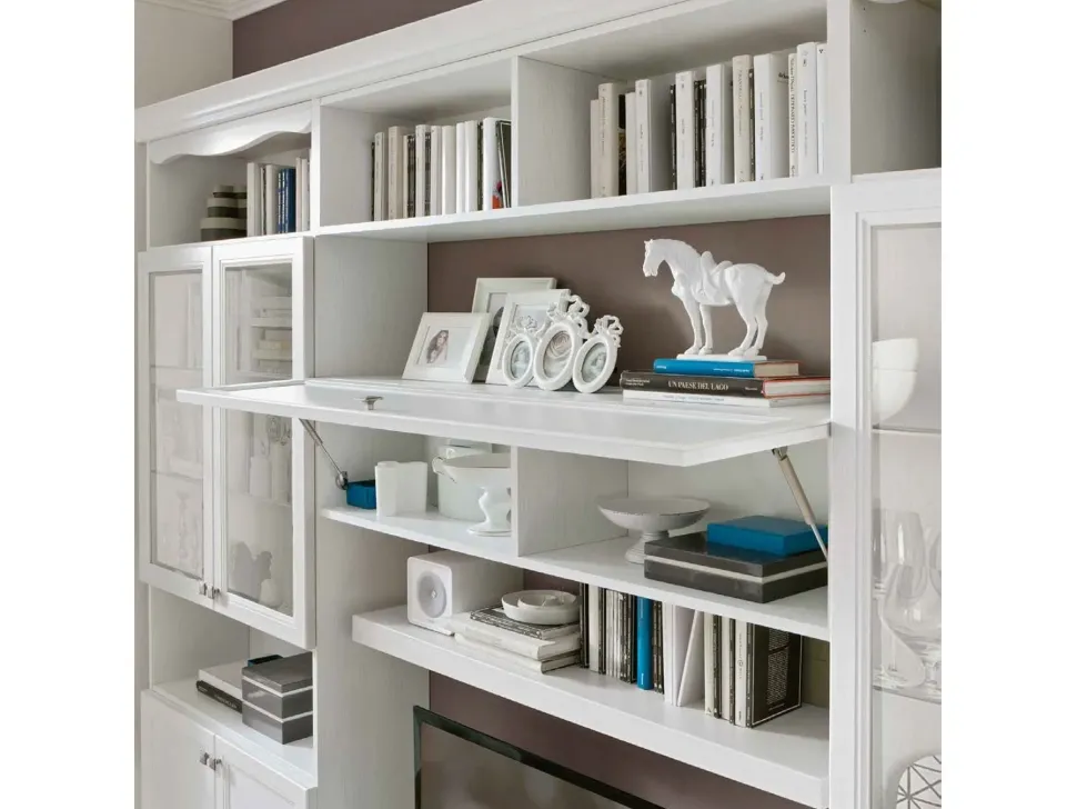 Soggiorno completo As219 di Colombini casa in laminato materico a prezzo scontato