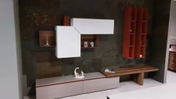 Soggiorno completo Atlante di Tomasella in melamminico a prezzo Outlet